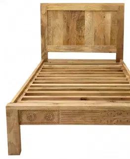 Posteľ Manu 90x200 indický masív mango