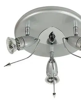 Stropné svietidlo Thunder 3*50W GU10 230V chróm antracit