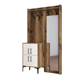 Predsieňová stena Berlin BC - Walnut, White
