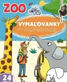 Vymaľovanky so samolepkami - ZOO (A4)