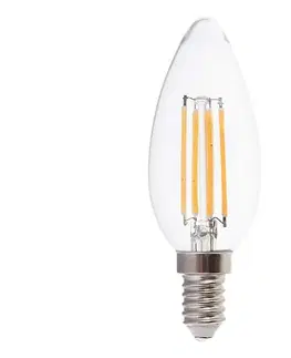  LED filament sviečka E14 4W, Neutrálna biela 4000 4500K