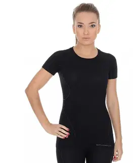 Brubeck Active Wool s krátkym rukávom Black - M