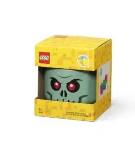 LEGO úložná hlava (veľkosť S) Kostlivec zelený