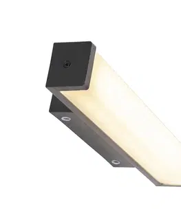 Nástenná lampa čierna 32 cm IP44 - Cascada