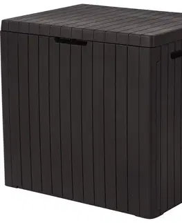 Keter Záhradný úložný box City hnedá, 113 l, 55 x 58 x 44 cm