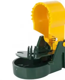 Plastová pasca na myši, zeleno-žltá