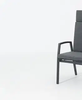DOPPLER Hliníkové pohovacie kreslo ARCTIC vr. polstrovanie