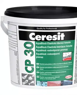 Silikónový tmel Aquabloc Ceresit CP 30 čierny 1kg