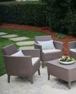 KETER Pohovka SALOMON 3 seater sofa | cappuccino