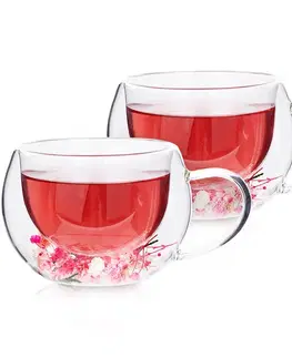 4Home Termo pohár na cappuccino Blossom Hot&Cool, 270 ml, 2 ks
