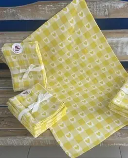 Kinekus Utierka kuchynská bavlnená tkaná Super soft žltá 3ks, 50x70cm, 270 g/m2 KLC