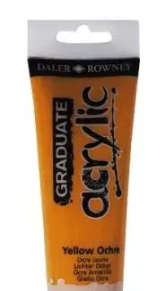 D&R Graduate akrylová farba Yellow Ochre 120 ml