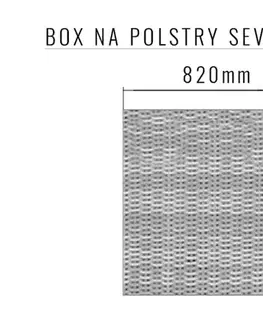 DEOKORK Box na podušky SEVILLA 82 x 82 cm (sivá)