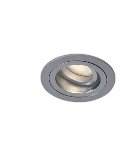 Moderné zapustené bodové svietidlo Gunmetal nastaviteľné IP44 - Chuck