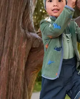 Detská flísová bunda, dinosaurus