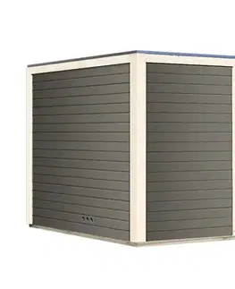 Vonkajšia fínska sauna s predsieňou 276 x 276 cm Dekorhome