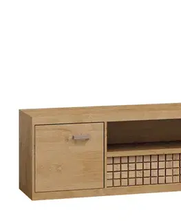 RANDER N13 široký TV stolík, mriežka
