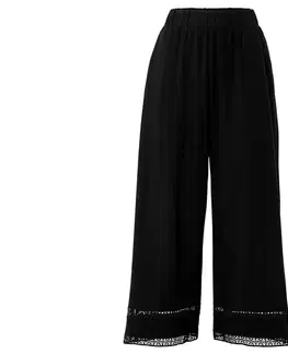 Nohavice culottes s výšivkou
