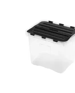 UTC Úložný box DRAGON 24 l čierna/priehľadná HDR1649