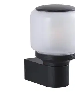  Vonkajšia nástenná lampa MADRID 1xE27/12W/230V IP44 čierna 331397