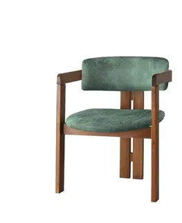 Jedálenská stolička CO Green and Walnut