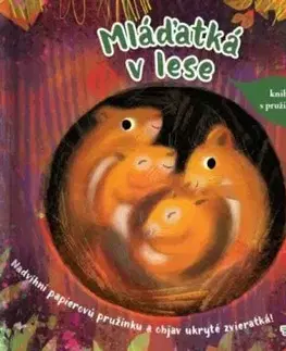 Mláďatká v lese - kniha s pružinkou