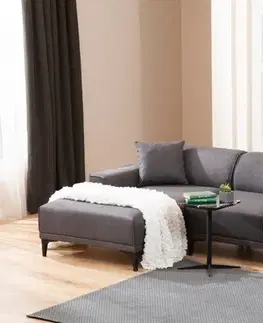 Rohová sedacia súprava / Rohová pohovka Petra L Corner - Anthracite