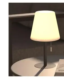 Atmosphera - LED RGB Nabíjacia vonkajšia stolná lampa ZACK LED/3,7V IP44 čierna 202608