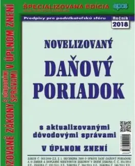 Novelizovaný daňový poriadok 4/2018