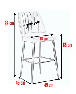 Bar Stool Set (4 Pieces) Vento - Green
