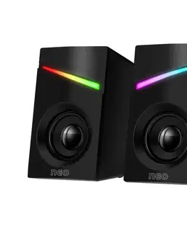 CONNECT IT CSP-1100-BK - SADA 2x LED RGB Herný reproduktor 6W/5V čierna CSP-1100-BK