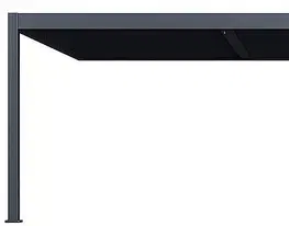 DEOKORK Záhradná hliníková pergola do steny 8x4 m (antracit)