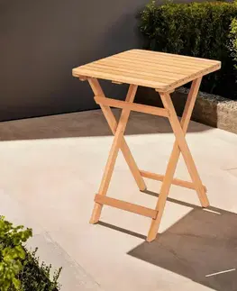 Záhradný stolík Lavia Brown, 60 cm, 60 cm