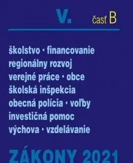Zákony 2021 V. B - Školstvo, Obce