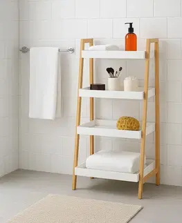 Kúpeľňová polica WABISABI NORDIC LADDER 4