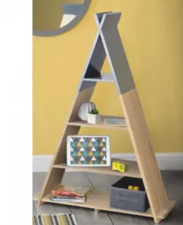Detský regál BARNIE v tvare pyramídy Tempo Kondela