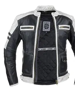 W-TEC Esbiker čierna s béžovými pruhmi - M