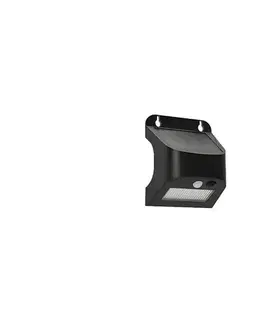  LED solárne nástenné svietidlo so senzorom SOLTO LED/3W/3,7V 4000K IP54 1200 mAh čierne OE-STSR34-00