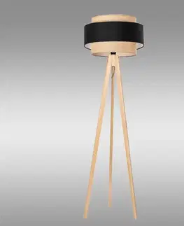 Stojacia lampa S-SOSNA AB-TRIO JUTE/BLACK LP1