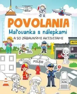 Povolania - Maľovanka s nálepkami