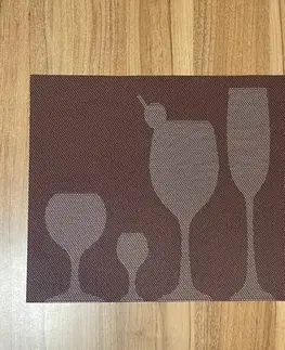 Podložka Deluxe pod tanier food hnedá 35x45cm TiaHome