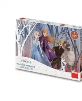 Detská hra Frozen: Človeče nehnevaj sa a magický les Dino