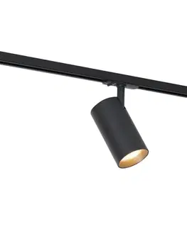 Moderný reflektor čierny pre 1-fázový koľajnicový systém vrátane LED - Iconic Mark