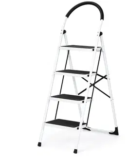 4Home Skladacie oceľové schodíky Steps, 4 stupne, 4 stupne