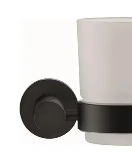 Duravit 99204600 - Nástenný držiak na zubné kefky D-CODE, pravý, matná čierna 0099204600