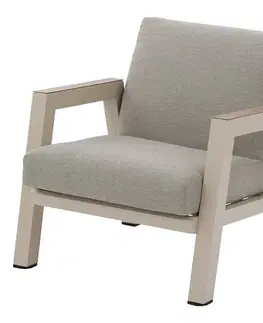 DEOKORK Hliníkové kreslo HELIOS (ivory)