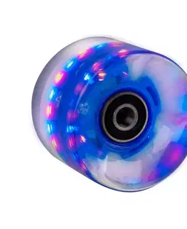WORKER Svítící kolečko na penny board 60*45 mm vč. ložisek ABEC 7 modrá