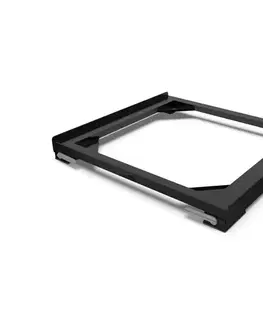 Meliconi 656168-Antivibračná podložka pod práčku s vysúvacími kolieskami 47 cm čierna 656168
