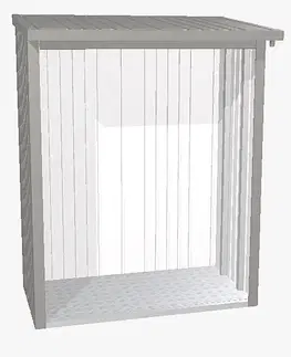 Biohort Drevník BIOHORT Woodstock 157 x 102 x 199 cm (sivý kremeň metalíza)