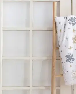 Deka luxury baranková z mikroplyšu Vločka zlatá 150x200cm TiaHome